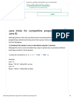 .Java Tricks For Competitive Programming (For Java 8) - GeeksforGeeks