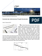 Kontrak Dan Administrasi Proyek Konstruksi