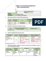 Informe Sobre La Evaluación Diagnóstica