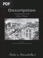 Description_ in Literature and Other Media (W. Wolf, 2007)