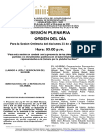 Plenaria-Orden Del Dia-Proyectos (2021!08!23)