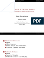Fundamentals of Database Systems: (Object-Oriented and Multimedia Databases)