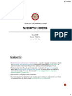 Geom 205: Topographical Survey: Tacheometry or Tachemetry or Telemetry