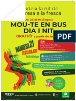 Horaris de Bus Manresa Durant La Festa Major