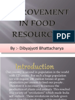 Improvement in Food Resources Part 01