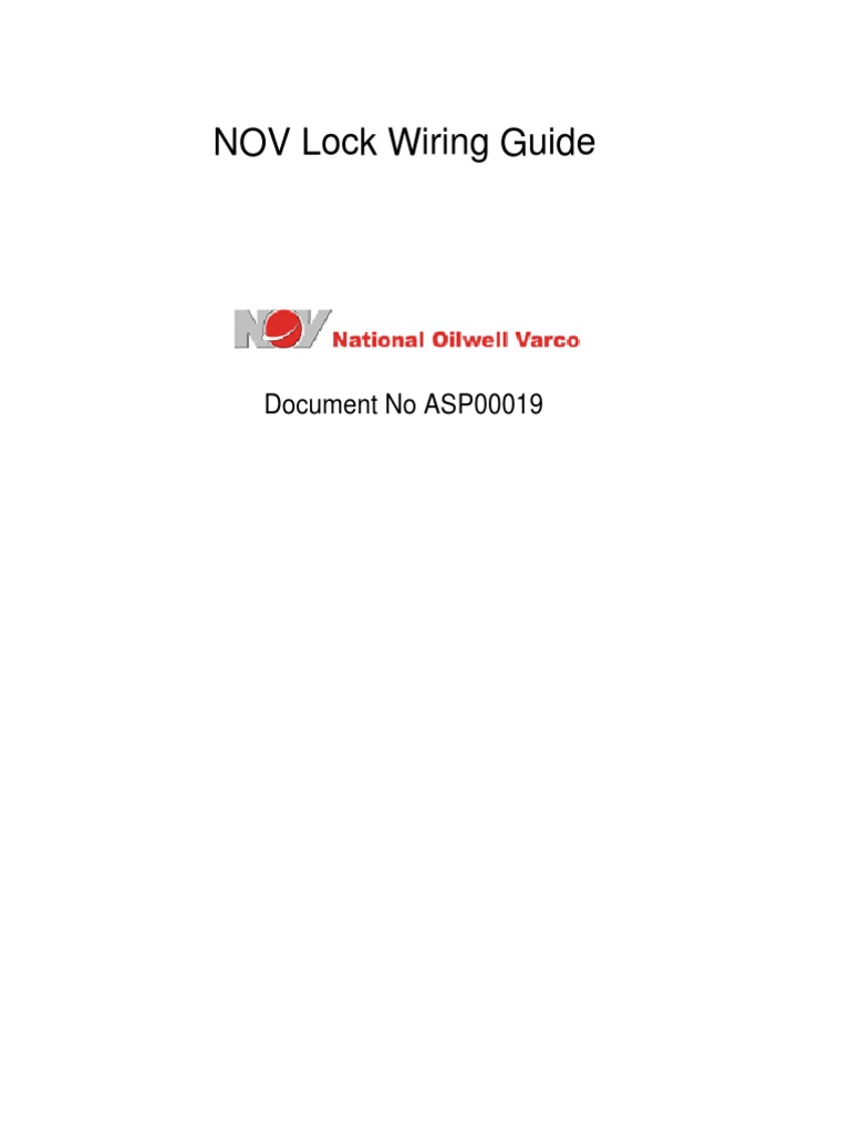 NOV Lock Wiring Guide: Document No ASP00019 | PDF | Screw | Building ...