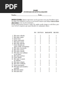 Calificación e Interpretación del IDARE | PDF | Ansiedad | Neurociencia