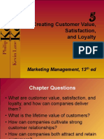 Creating Customer Value, Satisfaction, and Loyalty: Marketing Management, 13 Ed