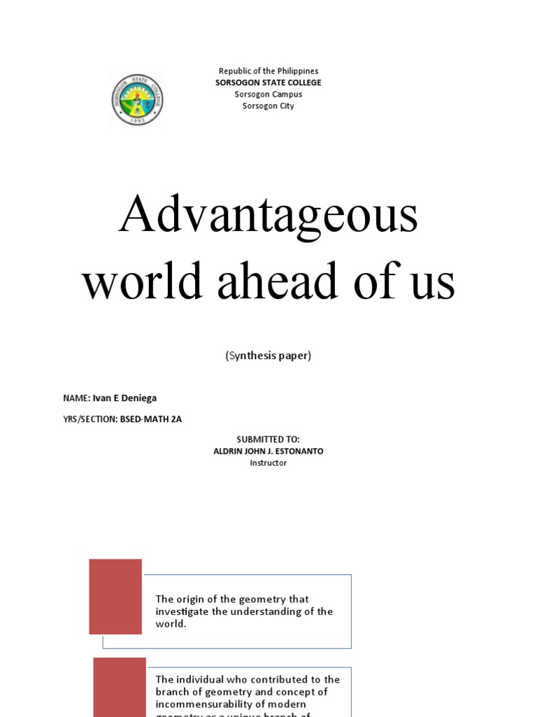 Ivan Deniega Bsed-Math 2a (Synthesis Paper) | PDF | Geometry ...