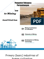 Pengantar Rekayasa Pertambangan: To Mining