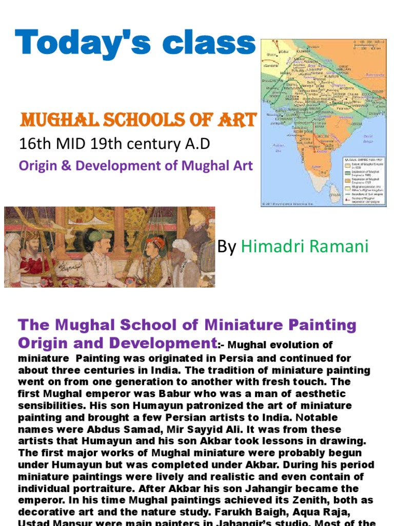 Origin and Development of Mughal Art | PDF | Mughal Empire | Timurid ...