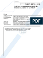 NBRISO.tr 10013.2002 Diretrizes Para a Documentacao de Sistema de Gestao Da Qualidade