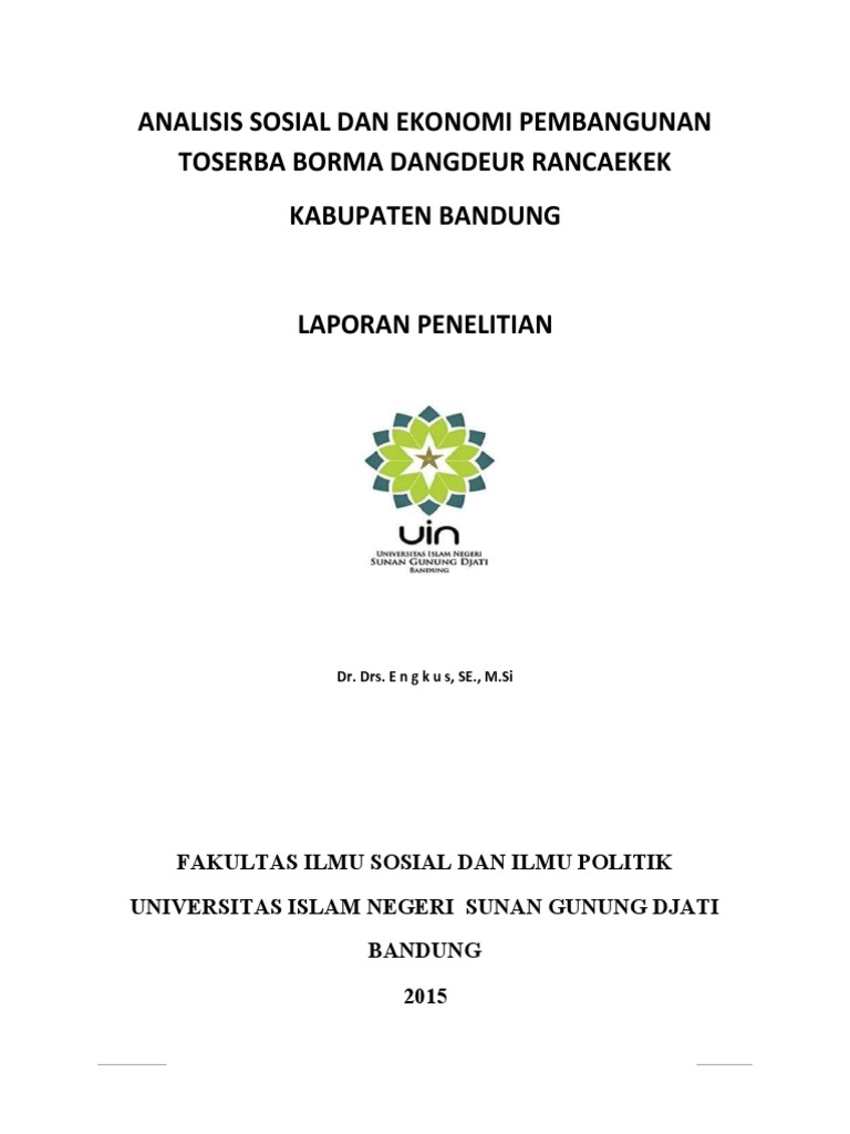 Analisis Toserba Borma Rancaekek 2015 | PDF | Teknologi & Rekayasa