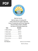 Business Plan Assignment (Entrepreneurship) | PDF | Entrepreneurship ...