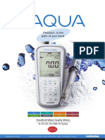 Precision, in The Palm of Your Hand.: Handheld Water Quality Meters D-70 /ES-70 /OM-70 Series