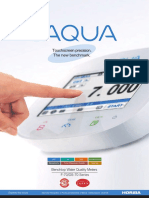 Touchscreen Precision. The New Benchmark.: Benchtop Water Quality Meters F-70/DS-70 Series