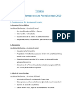 Temario 1° Diplomado Aire Acondicionado 2018