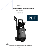 Aparat de Curatat Cu Presiune Steinhaus Pro-HPC18+ Manual