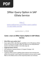 $filter Query Option in SAP OData Service