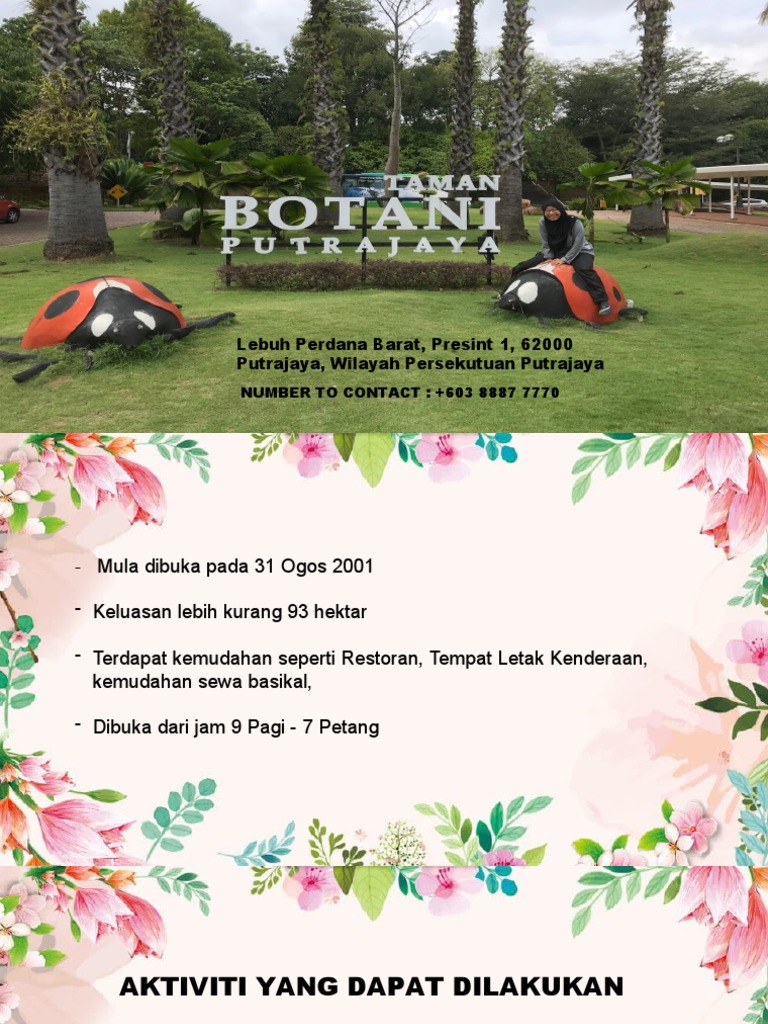 Taman Botani Putrajaya Pdf