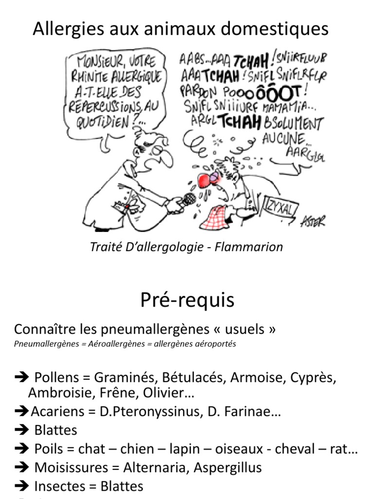Pneumallergènes Les Animaux Domestiques | PDF | Allergie | Asthme