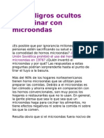 Los Peligros Ocultos de Cocinar Con Microondas