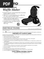Download Presto FlipSide Belgian Waffle Maker Manual by Jeff SN52133506 doc pdf