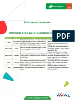 Informacion Bloqueos Cancelaciones