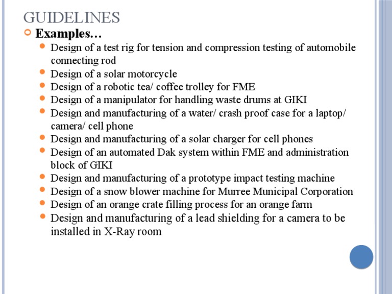 Design Projects and Prototypes Guide | PDF | Technology & Engineering