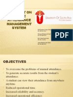 Students Attendance Management System 