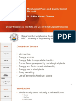 MY 409 Energy Resources, Its Role and Use