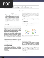 Machine Learning: A Review of Learning Types