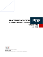 Procedure de Resolution de Pannes Juin 2012