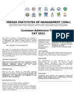 IIM CAT 2021 exam details