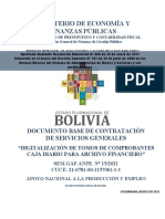 Ministerio de Economía Y Finanzas Públicas: Documento Base de Contratación de Servicios Generales