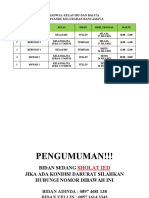 Jadwal Posyandu Rancamaya