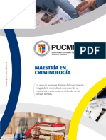 Brochure Maestría en Criminología