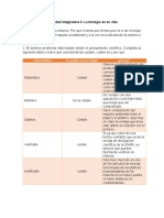 Actividad Integradora 3. La Biología en Mi Vida: Características Se Cumple o No Se Cumple ¿Por Qué?