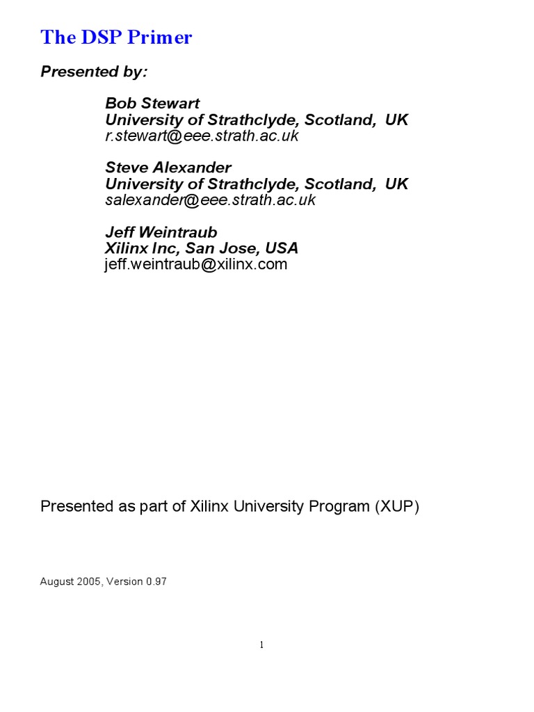 Xilinx DSP Primer for FPGA Design | PDF | Rounding | Field Programmable ...