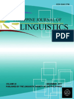 Philippine Journal of Linguistics Article on Gaddang Language Domains
