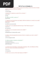 MCQ Test-6 (Module-1)