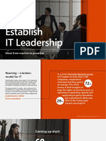 Establish IT Leadership: Move From Reactive To Proactive