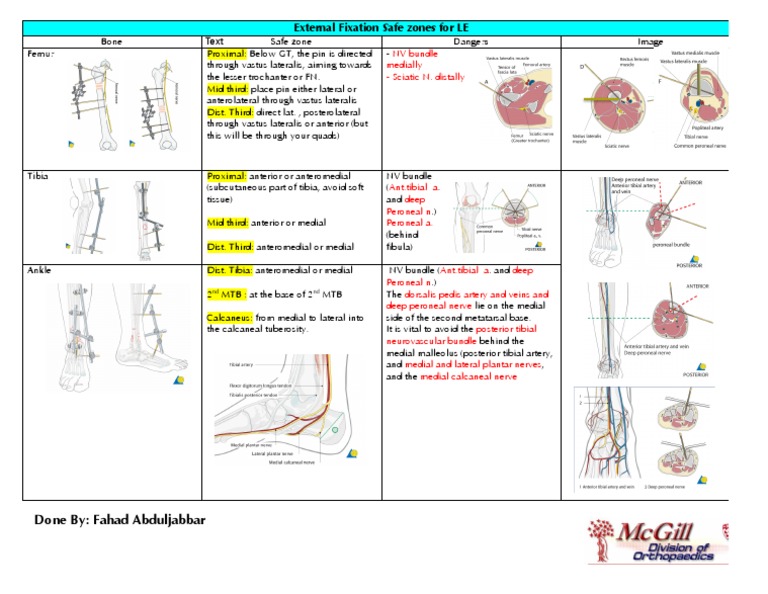 Safe Zones for Tibia External Fixation | PDF | Anatomical Terms Of ...