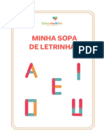 Minha Sopa de Letrinhas - Vogais