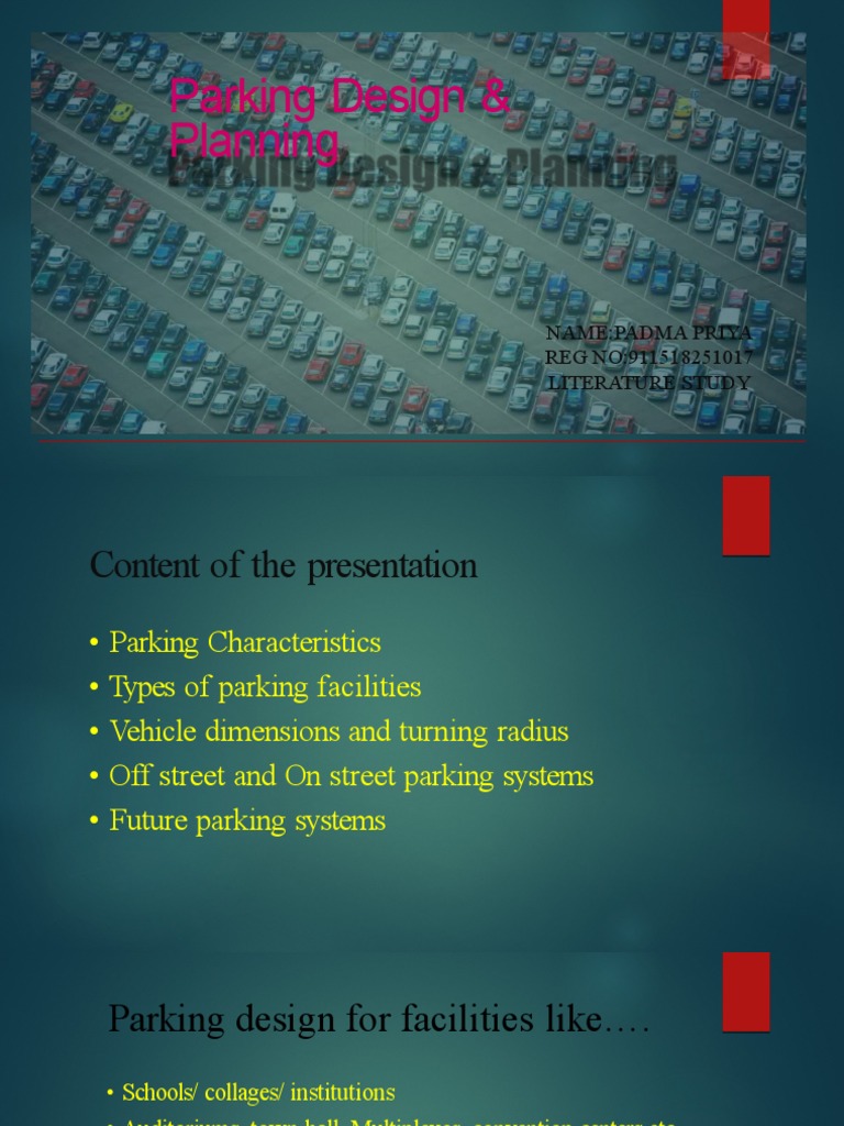 Comprehensive Guide to Parking Design | PDF | Parking | Street