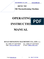 Operate HFTF-70T Thermoforming Machine