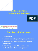 Cell Membranes Osmosis and Diffusion: Visit For 100's of Free Powerpoints