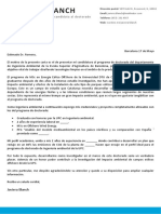 Carta de Motivacion Beca Doctorado