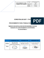 Procedimiento para trabajo en caliente en refinería