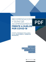 Recomendaciones y Guías de Acompañamiento Frente a Duelos Por COVID-19
